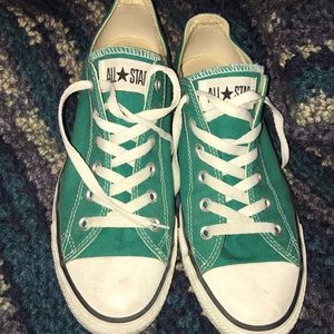 Turquoise Converse Women’s 10